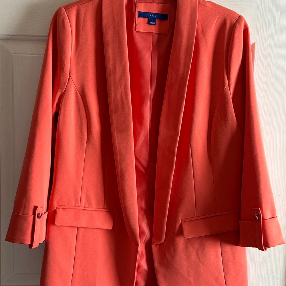 Women's Orange Blazer